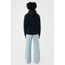 Hanorac cu gluga, iqoniq, 2610E15759, Unisex, Bumbac, Negru, 4XL