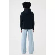   Hanorac cu gluga, iqoniq, 2610E15766, Unisex, Bumbac, Negru, XXL