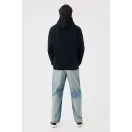 Hanorac cu gluga, iqoniq, 2610E15766, Unisex, Bumbac, Negru, XXL