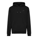 Hanorac cu gluga, iqoniq, 2610E15767, Unisex, Bumbac, Negru, XXS
