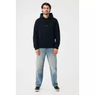   Hanorac cu gluga, iqoniq, 2610E15768, Unisex, Bumbac, Negru, 3XL