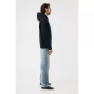 Hanorac cu gluga, iqoniq, 2610E15768, Unisex, Bumbac, Negru, 3XL