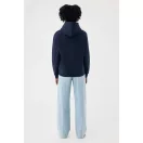 Hanorac cu gluga, iqoniq, 2610E15861, Unisex, Bumbac, Albastru Navy, 4XL