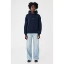 Hanorac cu gluga, iqoniq, 2610E15865, Unisex, Bumbac, Albastru Navy, S