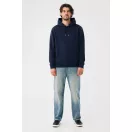 Hanorac cu gluga, iqoniq, 2610E15868, Unisex, Bumbac, Albastru Navy, XXL
