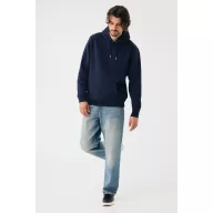   Hanorac cu gluga, iqoniq, 2610E15870, Unisex, Bumbac, Albastru Navy, 3XL