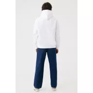 Hanorac cu gluga, iqoniq, 2610E15875, Unisex, Bumbac, Alb, S