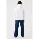 Hanorac cu gluga, iqoniq, 2610E15877, Unisex, Bumbac, Alb, XS