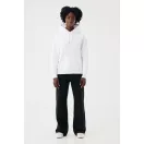 Hanorac cu gluga, iqoniq, 2610E15879, Unisex, Bumbac, Alb, XXS