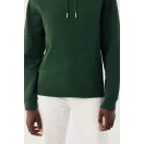 Hanorac cu gluga, iqoniq, 2610E15787, Unisex, Bumbac, Verde Forest, S