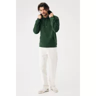   Hanorac cu gluga, iqoniq, 2610E15787, Unisex, Bumbac, Verde Forest, S