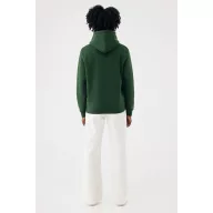   Hanorac cu gluga, iqoniq, 2610E15788, Unisex, Bumbac, Verde Forest, XL