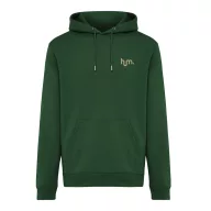   Hanorac cu gluga, iqoniq, 2610E15789, Unisex, Bumbac, Verde Forest, XS