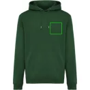 Hanorac cu gluga, iqoniq, 2610E15790, Unisex, Bumbac, Verde Forest, XXL
