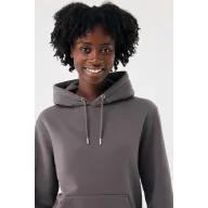   Hanorac cu gluga, iqoniq, 2610E15756, Unisex, Bumbac, Gri Anthracite, XXL