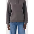 Hanorac cu gluga, iqoniq, 2610E15756, Unisex, Bumbac, Gri Anthracite, XXL
