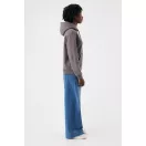 Hanorac cu gluga, iqoniq, 2610E15758, Unisex, Bumbac, Gri Anthracite, 3XL