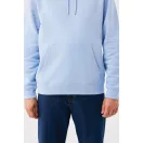 Hanorac cu gluga, iqoniq, 2610E15900, Unisex, Bumbac, Albastru Sky, XL