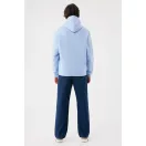 Hanorac cu gluga, iqoniq, 2610E15901, Unisex, Bumbac, Albastru Sky, XS