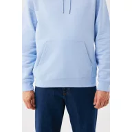   Hanorac cu gluga, iqoniq, 2610E15903, Unisex, Bumbac, Albastru Sky, XXS