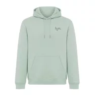   Hanorac cu gluga, iqoniq, 2610E15795, Unisex, Bumbac, Verde Ice, S