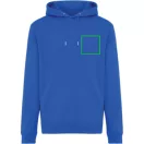 Hanorac cu gluga, iqoniq, 2610E15896, Unisex, Bumbac, Albastru Royal, 3XL