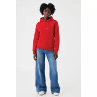   Hanorac cu gluga, iqoniq, 2610E15881, Unisex, Bumbac, Rosu, L