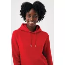 Hanorac cu gluga, iqoniq, 2610E15883, Unisex, Bumbac, Rosu, S