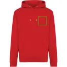 Hanorac cu gluga, iqoniq, 2610E15884, Unisex, Bumbac, Rosu, XL