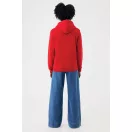 Hanorac cu gluga, iqoniq, 2610E15885, Unisex, Bumbac, Rosu, XS