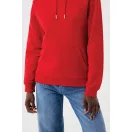 Hanorac cu gluga, iqoniq, 2610E15885, Unisex, Bumbac, Rosu, XS