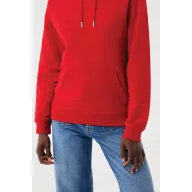   Hanorac cu gluga, iqoniq, 2610E15885, Unisex, Bumbac, Rosu, XS