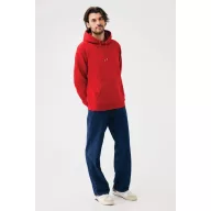   Hanorac cu gluga, iqoniq, 2610E15886, Unisex, Bumbac, Rosu, XXL