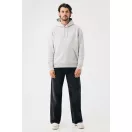 Hanorac cu gluga, iqoniq, 2610E15826, Unisex, Bumbac, Gri Light, 5XL