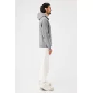 Hanorac cu gluga, iqoniq, 2610E15810, Unisex, Bumbac, Gri Light Heather Anthracite, M