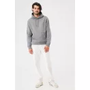 Hanorac cu gluga, iqoniq, 2610E15812, Unisex, Bumbac, Gri Light Heather Anthracite, XL