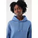 Hanorac cu gluga, iqoniq, 2610E15843, Unisex, Bumbac, Albastru Moon, L