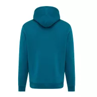   Hanorac cu gluga, iqoniq, 2610E15774, Unisex, Bumbac, Albastru Dark Teal, XXL