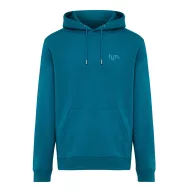   Hanorac cu gluga, iqoniq, 2610E15774, Unisex, Bumbac, Albastru Dark Teal, XXL