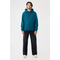   Hanorac cu gluga, iqoniq, 2610E15774, Unisex, Bumbac, Albastru Dark Teal, XXL