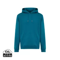   Hanorac cu gluga, iqoniq, 2610E15776, Unisex, Bumbac, Albastru Dark Teal, 3XL