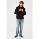 Hanorac cu gluga, iqoniq, 2610E15839, Unisex, Bumbac, Rosu Merlot, XS