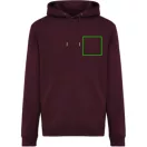 Hanorac cu gluga, iqoniq, 2610E15840, Unisex, Bumbac, Rosu Merlot, XXL