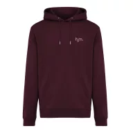   Hanorac cu gluga, iqoniq, 2610E15840, Unisex, Bumbac, Rosu Merlot, XXL