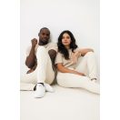 Pantaloni lungi, unisex, 2509E17066, iqoniq, 73x31.5x1 cm, Bumbac, Crem, XXS