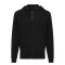 Hanorac cu gluga, Unisex, iqoniq, 2401E13803, Bumbac, Negru, L