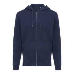   Hanorac cu gluga, Unisex, iqoniq, 2401E13813, Bumbac, Albastru navy, M