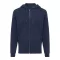 Hanorac cu gluga, casual, Unisex, iqoniq, 2410E18307, Bumbac, Albastru navy, XXS