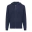 Hanorac cu gluga, casual, Unisex, iqoniq, 2410E18307, Bumbac, Albastru navy, XXS
