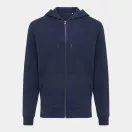 Hanorac cu gluga, casual, Unisex, iqoniq, 2410E18307, Bumbac, Albastru navy, XXS